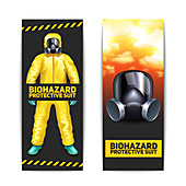 Biohazard protection, illustration