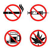 No drugs, illustration