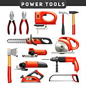 Power tools, illustration