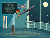 Astronomer, illustration