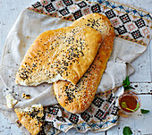 Nun Barbari – unleavened Persian bread