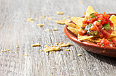 Nachos with salsa