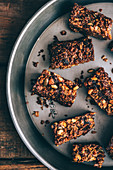 Homemade date and oat bars