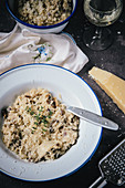 Risotto with thyme and parmesan