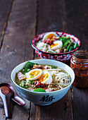 Ramen with pork and eggs
