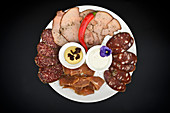 Sausage platter (salami, ham and sausages)