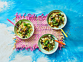 Aubergine and pineapple salad with coconut (Yap Island)