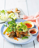 Vietnamese pork and shrimp skewers