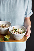Tom Kha Gai (coconut soup with chicken, Thailand)