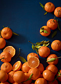 Fresh clementines, whole and halved