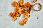 Sweet potato chips with smoked paprika