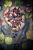 Fig and almond galette