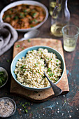 Cauliflower rice with herbs