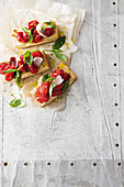 Ciabatta with roasted tomatoes