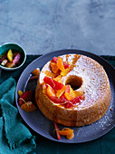 Chiffon cake with citrus and ginger