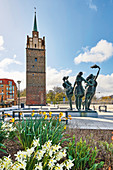 Skulptur von Reinhard Dietrich vor dem Kröpeliner-Tor