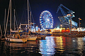 A party-like atmosphere at Hanse Sail, a traditional sailing event in Rostock, Germany