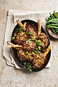 Moroccan lamb shanks with olives and honey