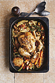 French-style chicken with tarragon and winter vegetables