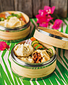 Barbecue pork buns with pickled slaw (Asia)