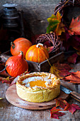 Pumpkin Pie mit Puderzucker