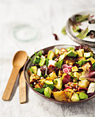 Sweet potato and citrus salad with avocado and mint