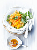 Couscous with carrots and oranges