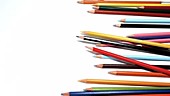 Colouring pencils, slow motion