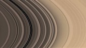 Saturn's rings, Cassini image