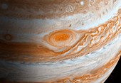 Jupiter's great red spot, illustration