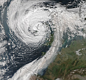 Storm Ophelia, satellite image