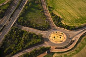 Roundabout, aerial photograph