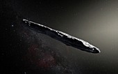 Asteroid 'Oumuamua, illustration