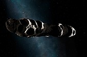 Interstellar asteroid 'Oumuamua, illustration
