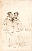 Chang and Eng conjoined twins, 1830