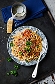 Fusilli lunghi with minced meat