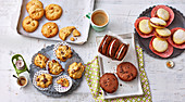 Cranberry-Muffins, Erdnuss-Cookies und zweierlei Whoopies