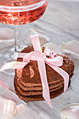 Schokoladen-Lavendel-Shortbread zum Valentinstag