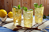 Chamomile lemonade on ice