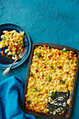 Macaroni and Cheese mit Prosciutto