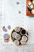Rainbow Swirl Cookies (Slice and Bake Cookies)