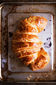 Croissant on White Cloth 