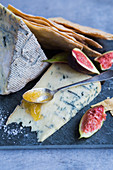 Blue cheese with quince jelly and fresh figs