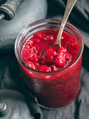 Homemade red berries jam