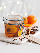 Preserved spiced clementines