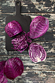 Purple pointed cabbage