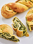 Bread with a chard filling