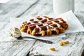 Belgische Kürbis-Waffeln mit Zimt-Mascarpone