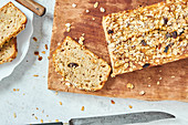 Banana bread made with Bircher muesli