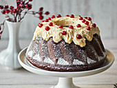 Spiced chocolate cake with gingerbread frosting